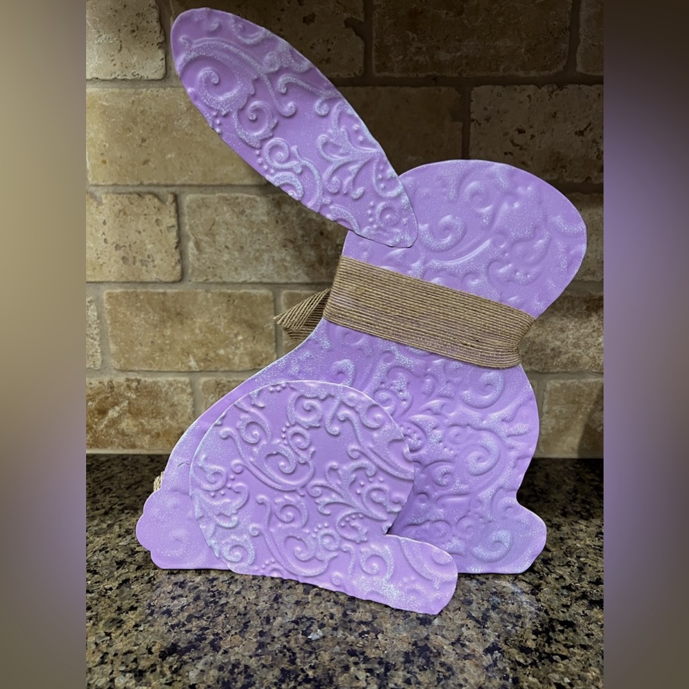 Purple Metal Bunny - Picture 2 of 4